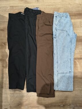 4x Amazon Essentials & SHEIN 33x30 Men's Pants, Chinos, Jeans Bundle